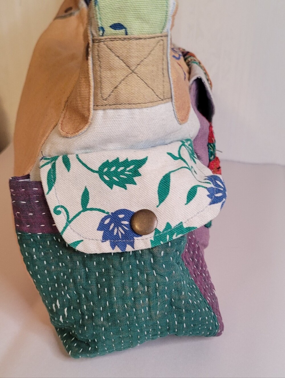 Blue Sky Boho Hippie Crossbody Bag - Picture 5 of 14